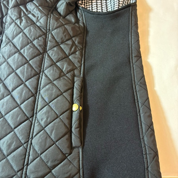 Kim Rogers Vest Quilted Ribbed Pockets Fall Outerwear Vest Black Size Medium - Picture 5 of 12